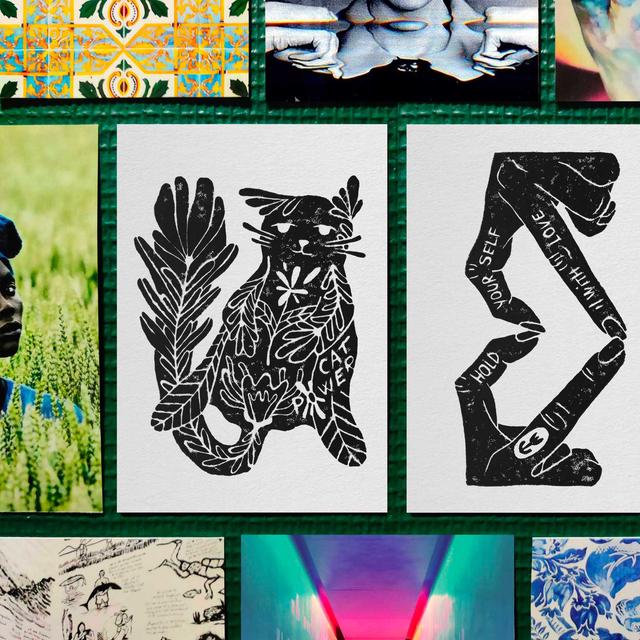 Linogravure "Cat Power" - lesbianisme