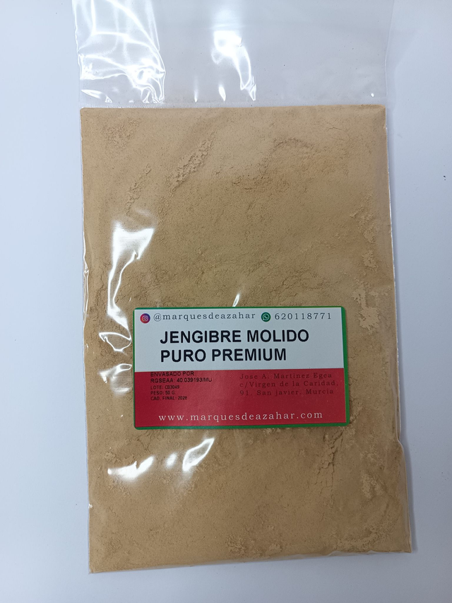 Jengibre premium en polvo