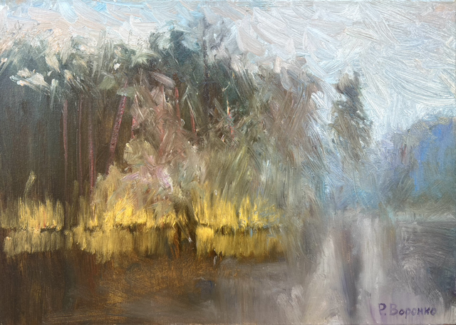 „Frühlingserwachen am Waldrand“ – Öl auf Leinwand, 50 × 70 cm | 2019