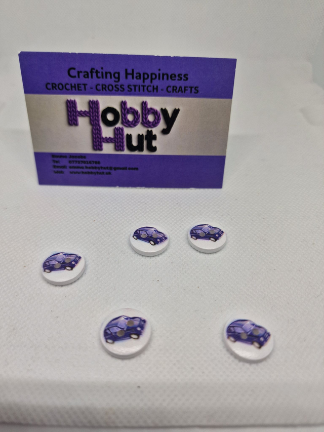 Blue Car Buttons