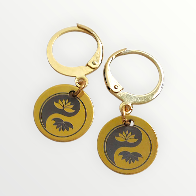 Boucles d'oreilles Ying Yang Tree