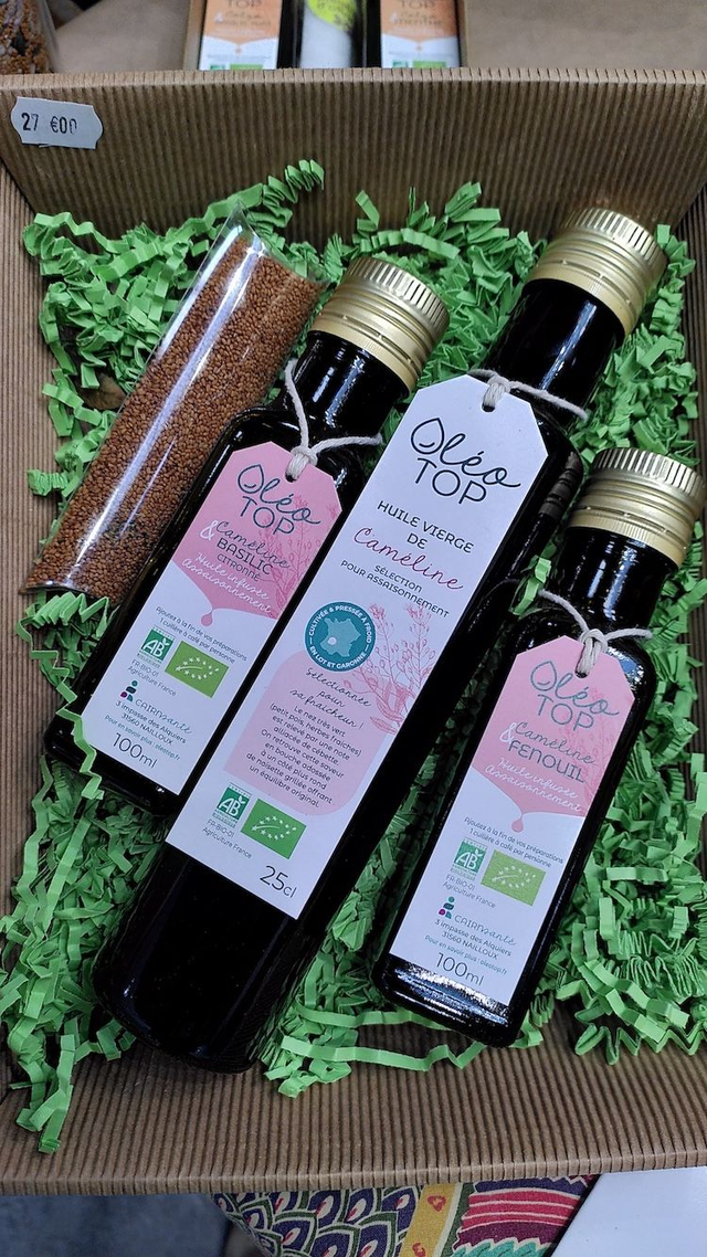 COFFRETS DE LA GRAINE À L'HUILE INFUSÉE