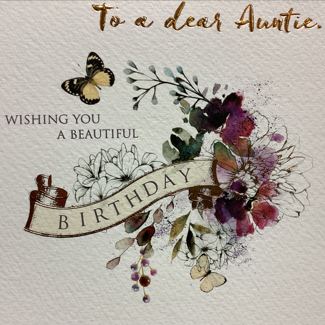 Birthday Relative Auntie GB