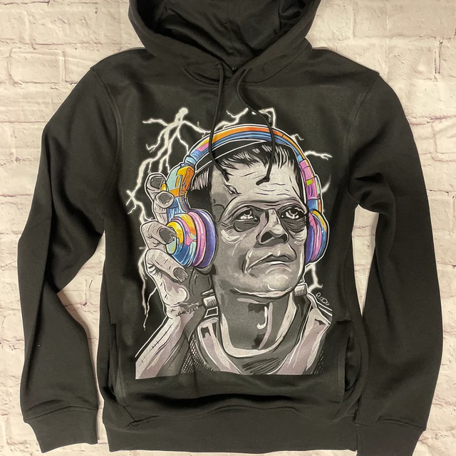 Frankenphones Hoodie – Boris Karloff’s Frankenstein with Headphones