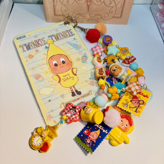 Twinkle Twinkle inspired duo beaded bookmark/bag charm