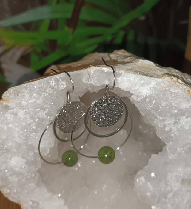 Boucles d’oreilles en Jade Néphrite