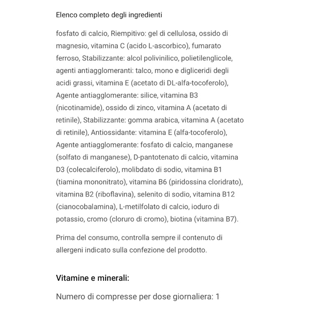 ONE A DAY MULTIVITAMINICO 100 CPS