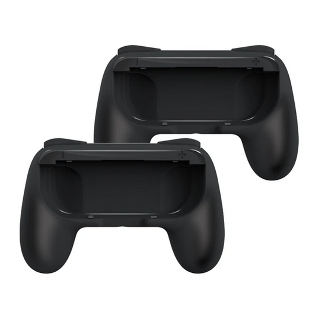 2 Soportes Grip Para Joycons de Nintendo Switch (negro)