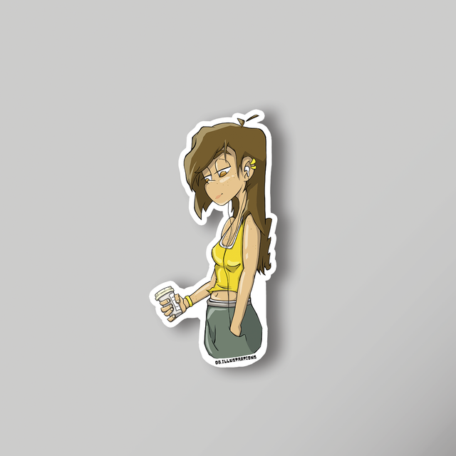 "MUSIC GIRL" - Sticker 