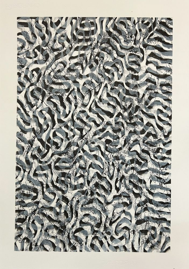 FUGA serie - original mix media  50x70cm on Fabriano Paper 285g/m