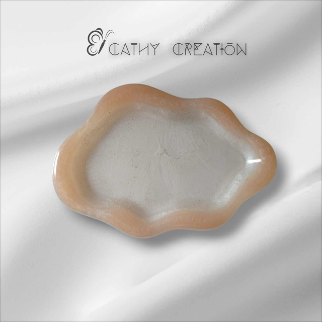 Vide poche pailleté rose 19x12cm