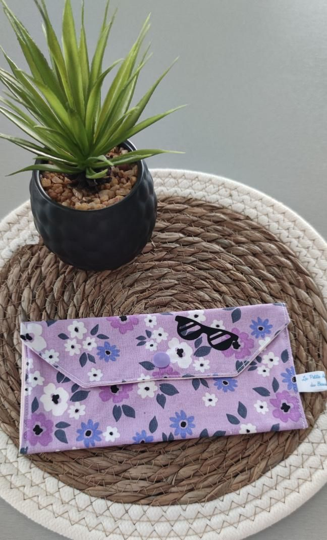 Étui à lunettes violet 