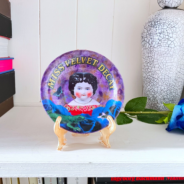 "Miss Velvet Decay" Lilac Upcycled Trinket Dish - House of Frisson