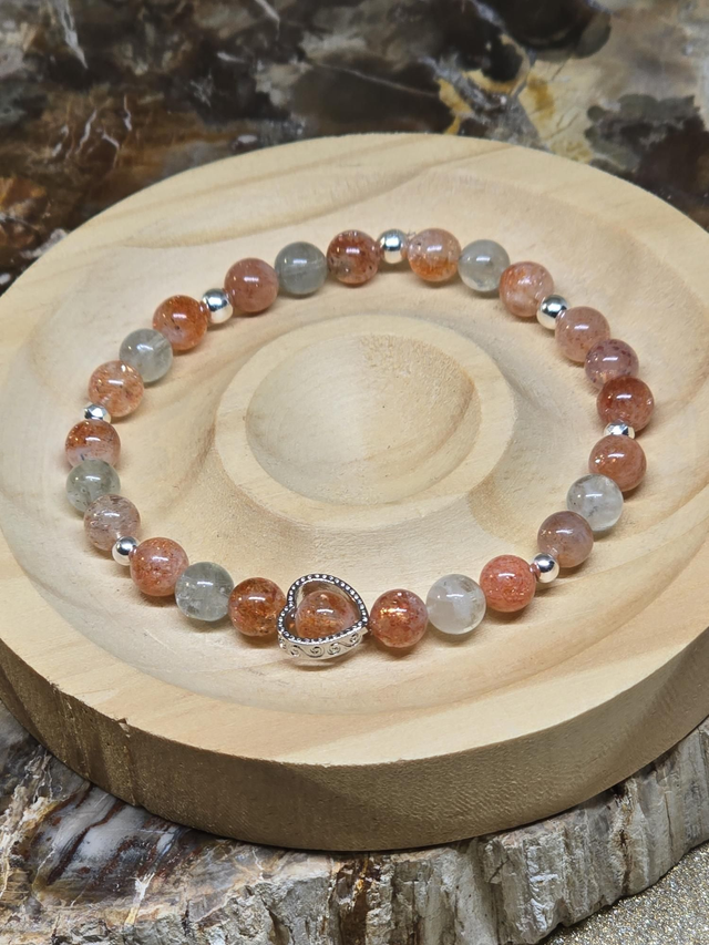 Bracelet Pierre de soleil AAA en 0,6 cm