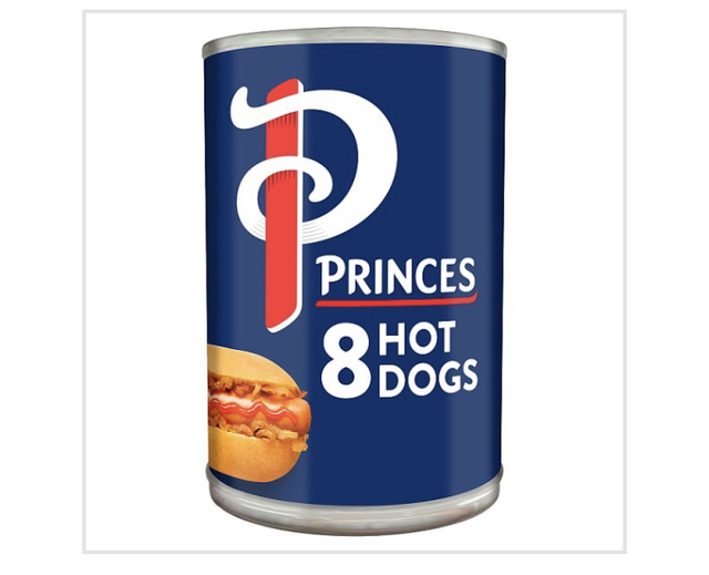 Princes 8 Hot Dogs 400g