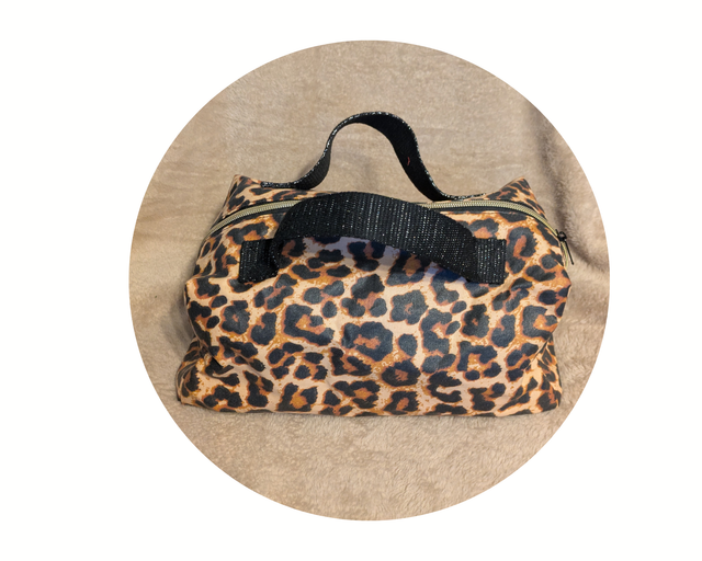 Trousse de toilette léopard