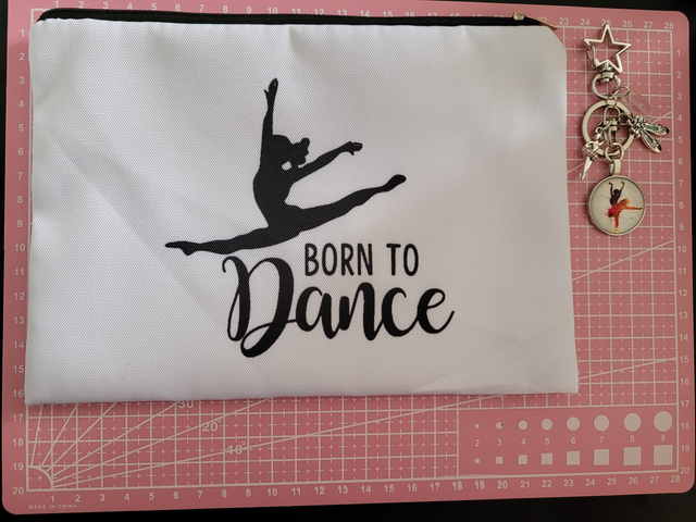 Duo Accroche-clés argenté Dance Fantaisiesland &amp; pochette offerte 