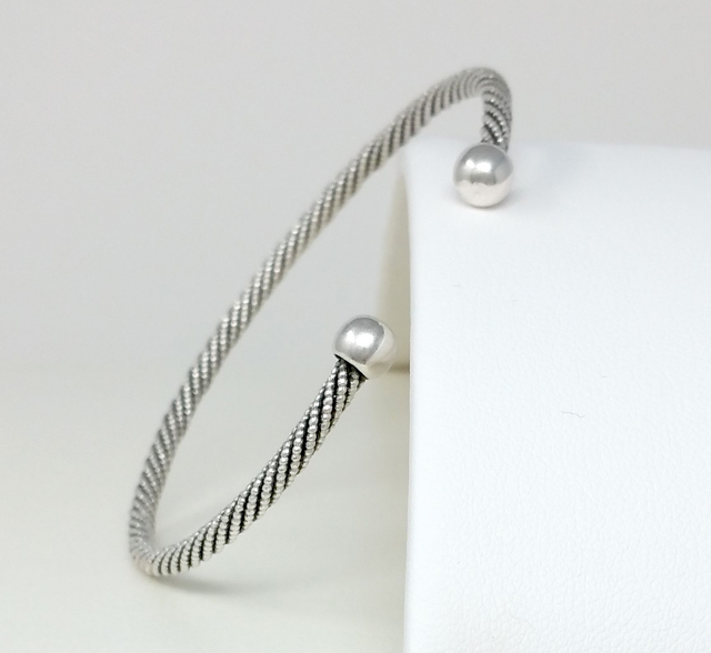 BRACELET FEMME JONC REGLABLE DORE LAITON ARGENTE - BJRPA0801