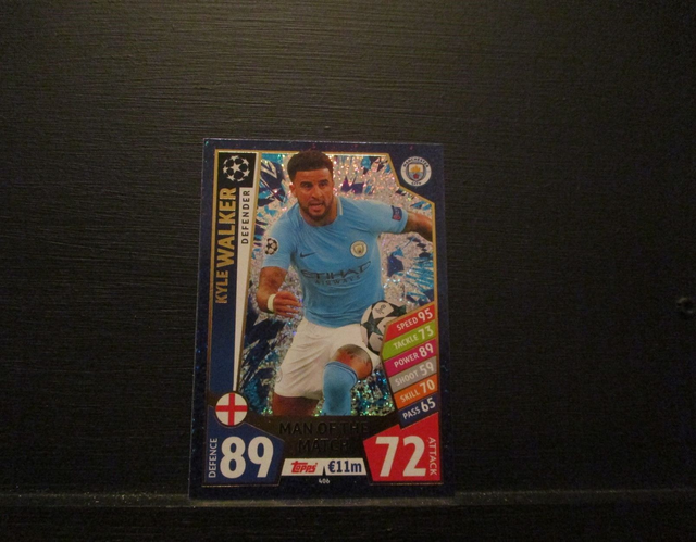 Kyle Walker - UEFA Champions League Match Attax 2017/18 Original Trading Card #406