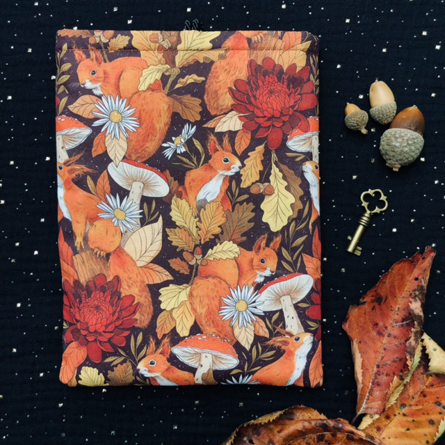 Pochette - Format liseuse - Écureuil 