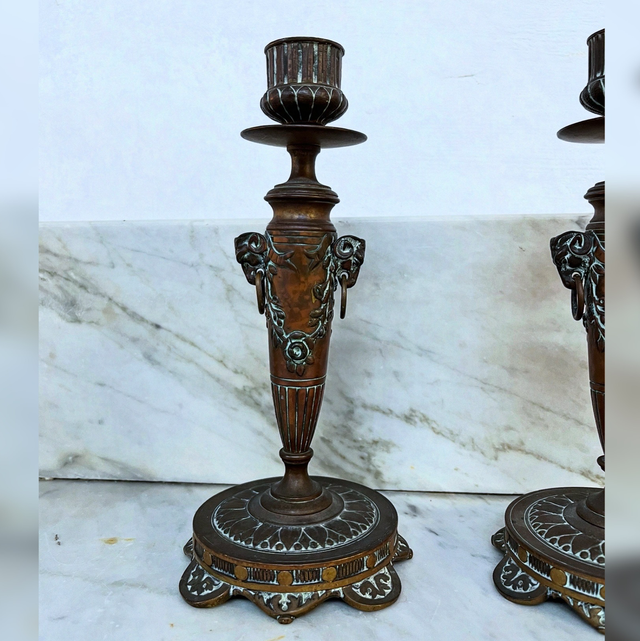 A Refined Pair Of 19th Century French Candlesticks