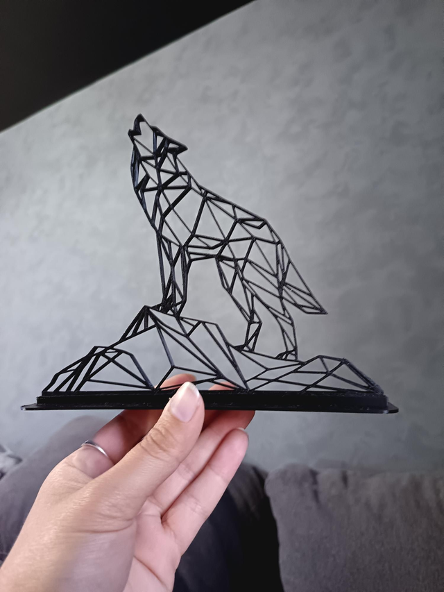 Loup low poly 