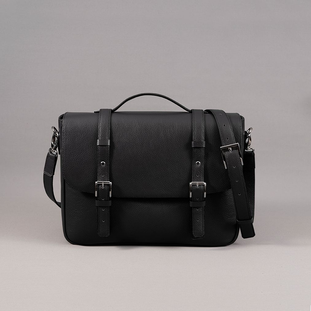 Business Bag | Black Leather - Mr. Trevis