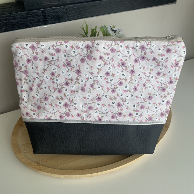 Trousse de toilette fleur 