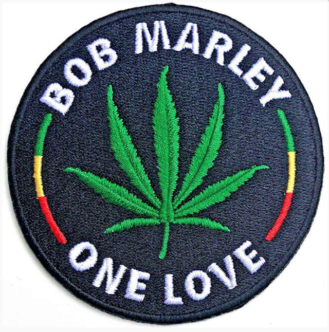 BOB MARLEY STANDARD PATCH: LEAF