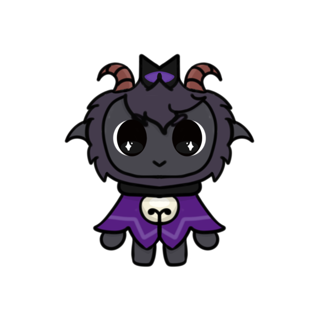 Cult Of The Lamb Chibi Goat Sticker