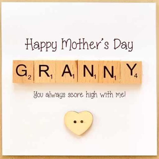 Granny Scrabble Heart