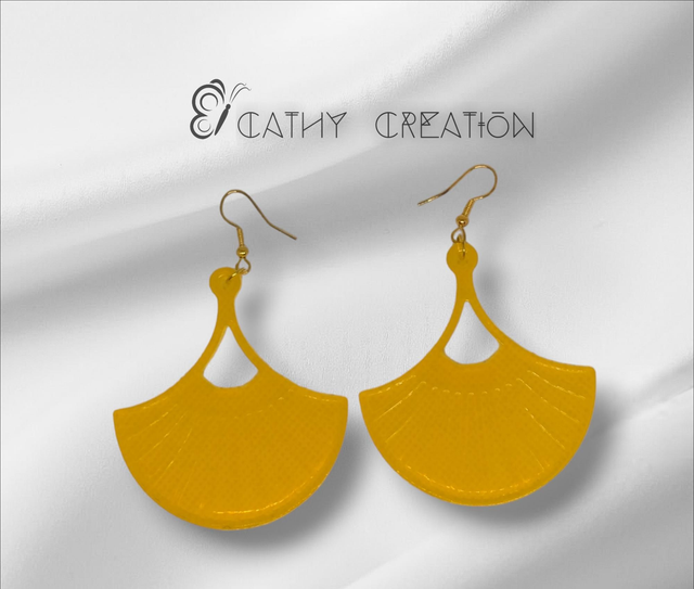 Boucles d'oreilles éventail 