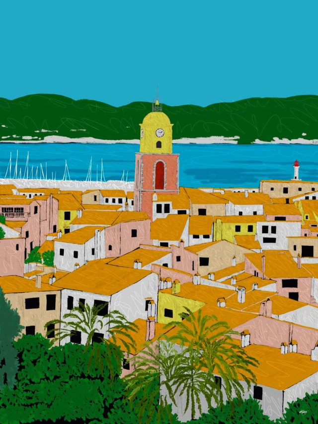Clocher de Saint Tropez (limité à 30 exemplaires)