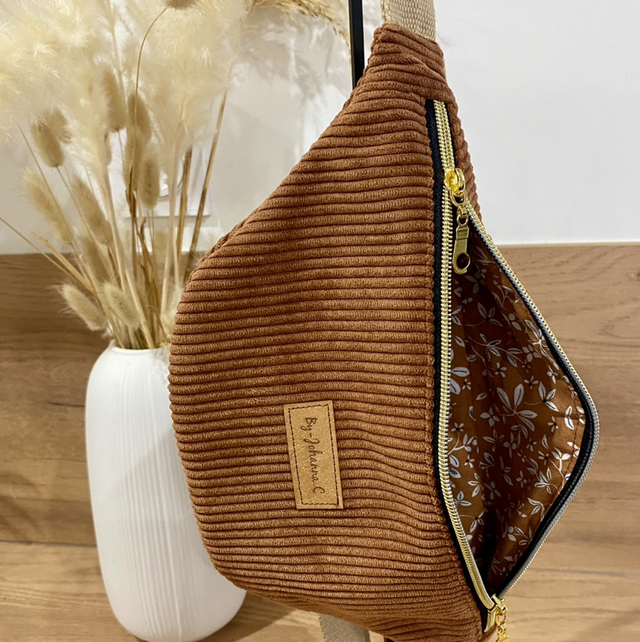 Sac Banane M VELLUTO Marron