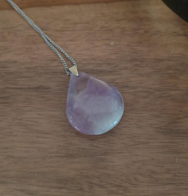Améthyste  pendentif goutte