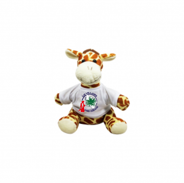 Peluche GIRAFE + tee shirt logo