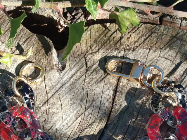 Bracelet gros maillons en acrylique Vishisht Shishtata