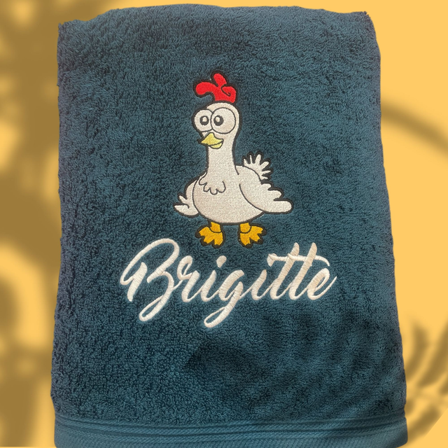 fichier broderie poulette - Cadre 10x10 / 12 Formats