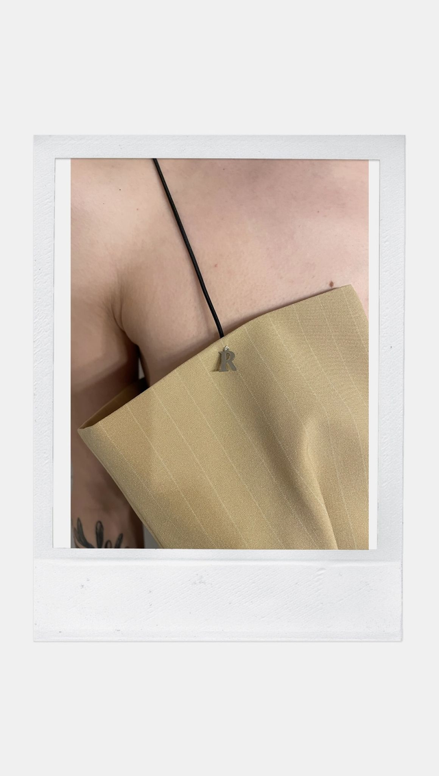 (Prototype) Bustier Upcycled - Rayures - L