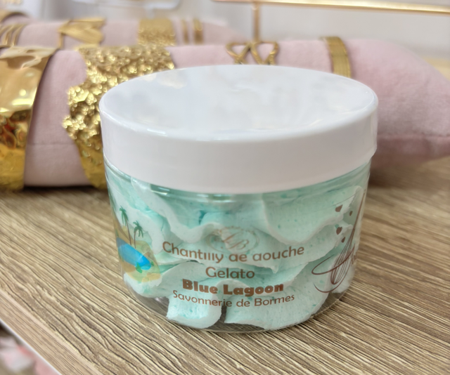Chantilly de douche blue lagoon 
