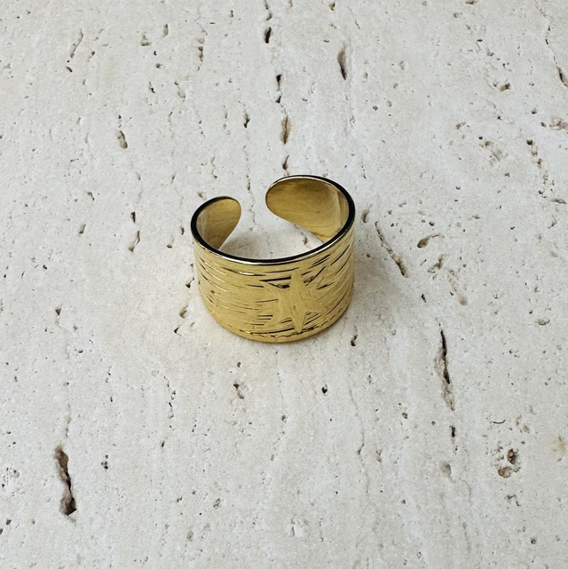 Ring ster goud 