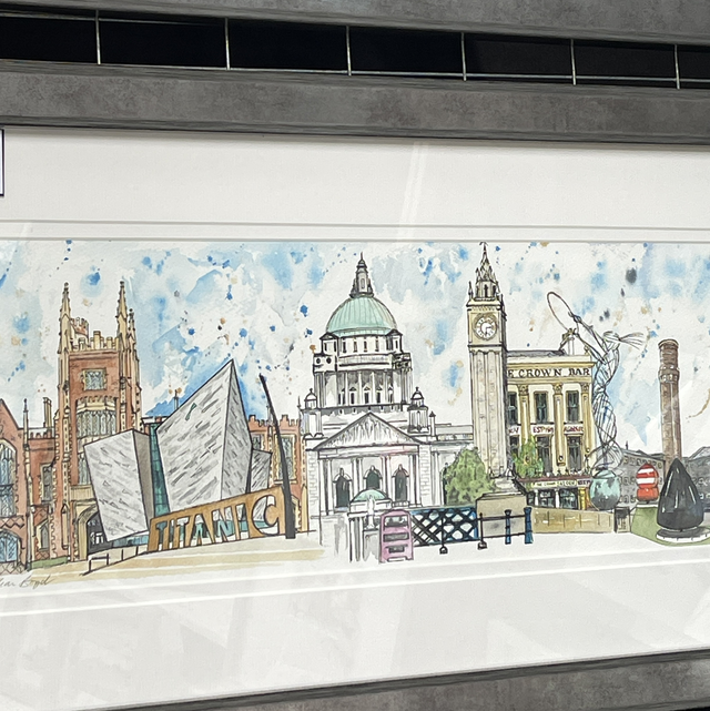 Belfast Landmarks Montage I (print)