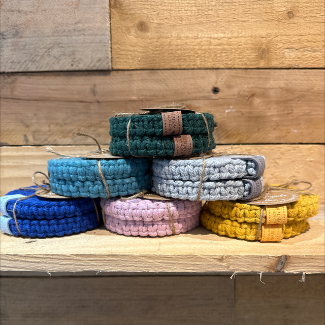 Macrame Coasters Set of Two