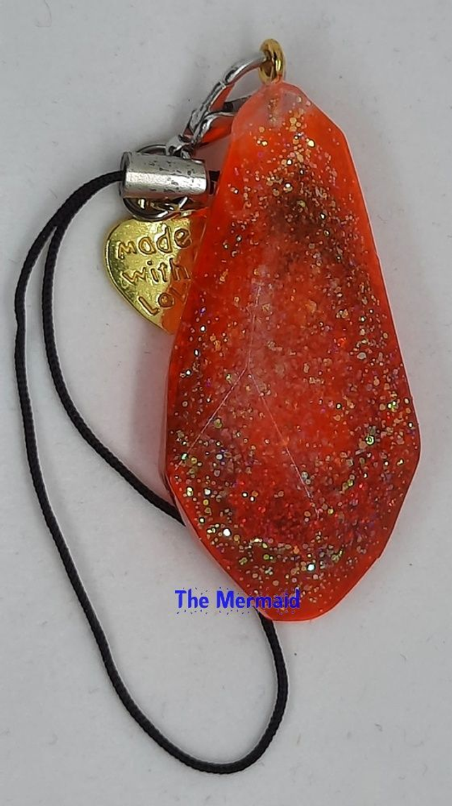 resin 'steentjes' (mobielhangertje) (verschillende kleuren verkrijgbaar)