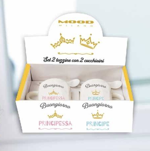 Coppia tazzine principe/principessa