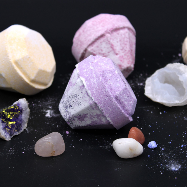 Gemstone Bath Bomb (with real crystal gem inside)