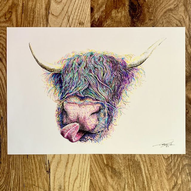 Trippy cow 