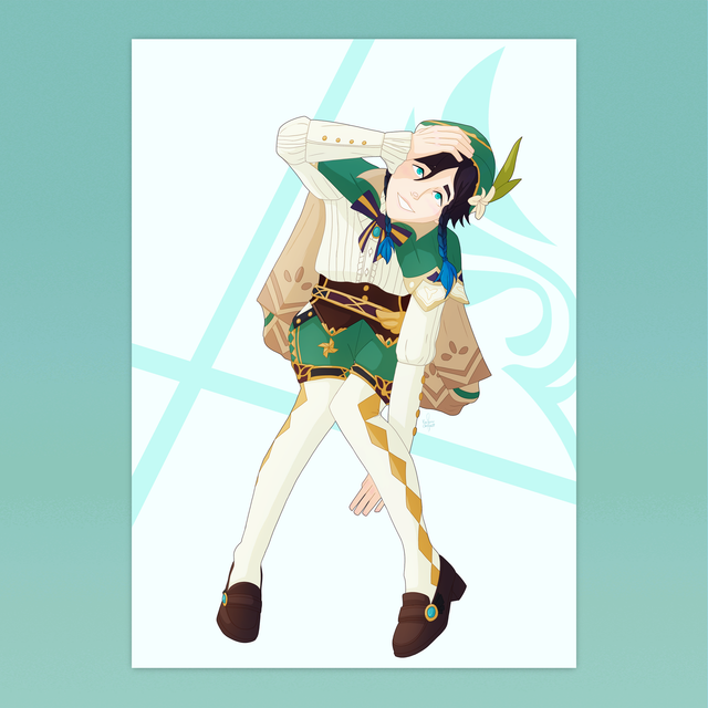 Genshin Venti Print