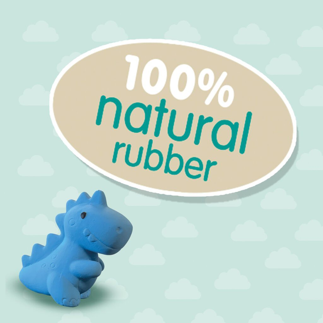 SES Creative Bad Dino's van 100% natuurrubber set van 3