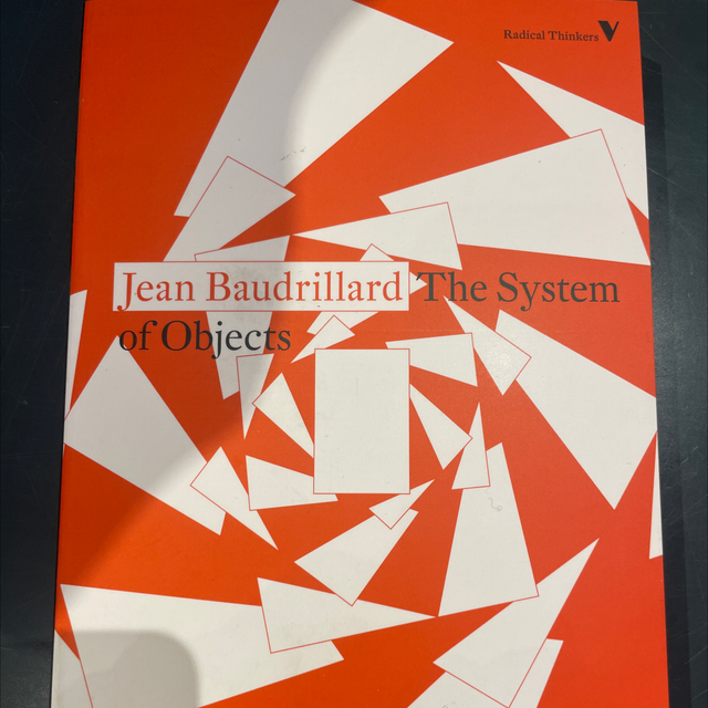 System Of Objects Baudrillars